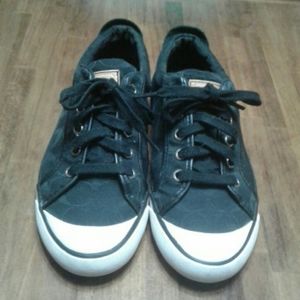 COACH canvas & leather sneakers